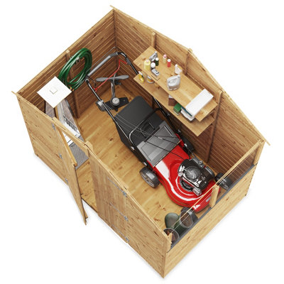 BillyOh Keeper Overlap Apex Shed - 4x6 - Windowless - 4