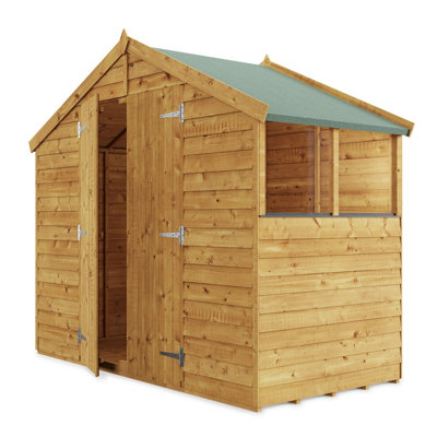 BillyOh Keeper Overlap Apex Shed - 4x8 - Windowed