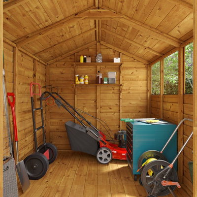 BillyOh Keeper Overlap Apex Shed - 8x6 - Windowed - 3