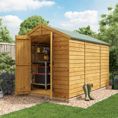 BillyOh Keeper Overlap Apex Shed - Pressure Treated - 10x6 - Windowless