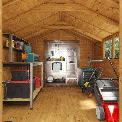 BillyOh Keeper Overlap Apex Shed - Pressure Treated - 10x8 - Windowless - 4