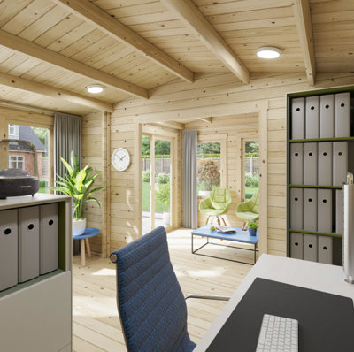BillyOh Kent Garden Office (5m x 4m) - 28mm - 3