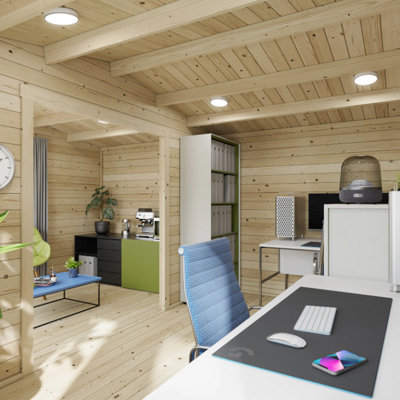 BillyOh Kent Garden Office (5m x 4m) - 28mm - 4