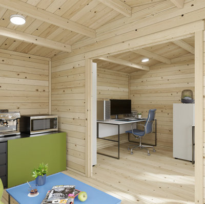BillyOh Kent Garden Office (5m x 4m) - 28mm - 5