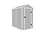 BillyOh Kingston Apex Plastic Shed Light Grey With Floor - 4x6 Light Grey