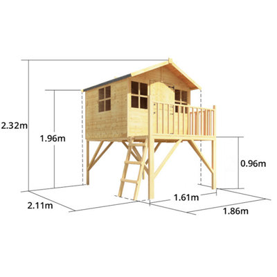 BillyOh Lollipop Junior Tower Playhouse - 6 x 5 - 6
