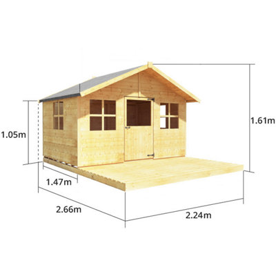 BillyOh Lollipop Max Playhouse with Platform - 6 x 7 - 7