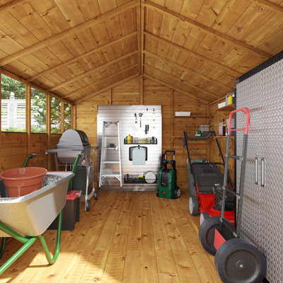 BillyOh Master Tongue and Groove Apex Shed - 12x8 - Windowless - 3