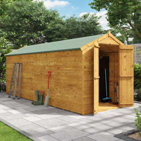 BillyOh Master Tongue and Groove Apex Shed - 16x6 - Windowless