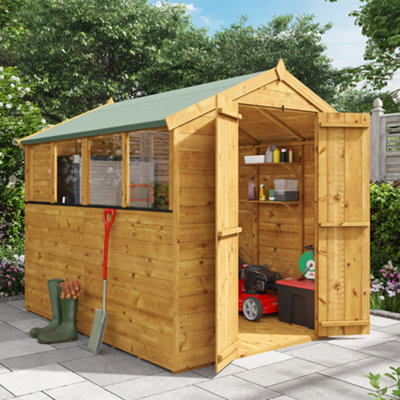 BillyOh Master Tongue and Groove Apex Shed - 8x6 - Windowed