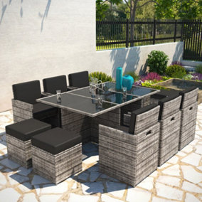 BillyOh Modica 10 Seater Cube Rattan Dining Set - 10 Seater