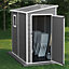 BillyOh Newport Lean To Plastic Shed Light Grey With Floor - 6 x 4