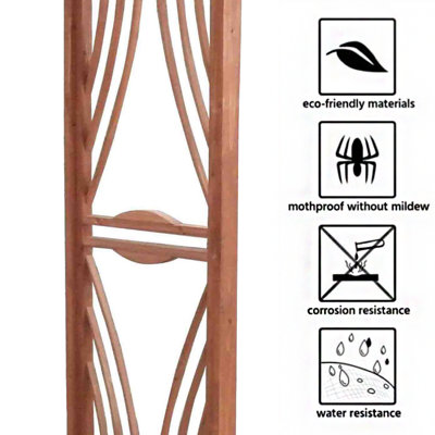 BillyOh Orchid 83' Fir Wooden Garden Arch - 4