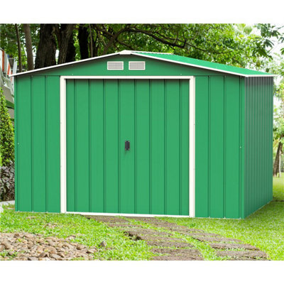 BillyOh Partner Eco Apex Roof Metal Shed - 10x8 Apex Eco