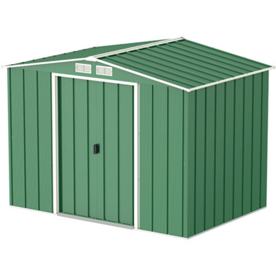BillyOh Partner Eco Apex Roof Metal Shed - 8x6 Apex Eco