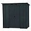 BillyOh Partner Eco Pent Roof Metal Shed - 6x4 Anthracite Grey