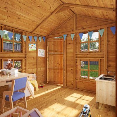 BillyOh Peardrop Extra Playhouse - Pressure Treated - 8 x 7 - 4