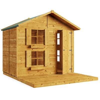 BillyOh Peardrop Extra Playhouse with Platform & Bunk - 6 x 7 - 5
