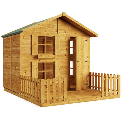 BillyOh Peardrop Extra Playhouse with Platform & Bunk - 6 x 7 - 7