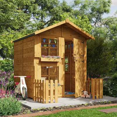 Wooden wendy best sale house b&q