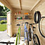 BillyOh Pent Log Cabin Windowless Heavy Duty Bike Store - 8x6 - Double Door - 19mm Thickness