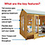 BillyOh Petra Tongue and Groove Reverse Apex Summerhouse - 10x8