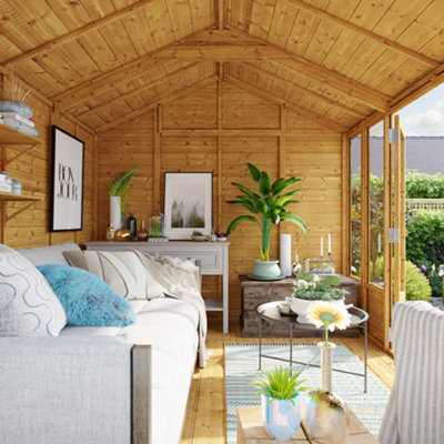 BillyOh Petra Tongue and Groove Reverse Apex Summerhouse - 10x8 - 4