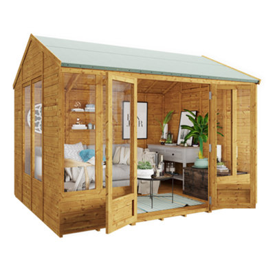 BillyOh Petra Tongue and Groove Reverse Apex Summerhouse - 10x8 - 7