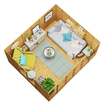 BillyOh Petra Tongue and Groove Reverse Apex Summerhouse - 12x10 - 5