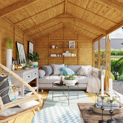 BillyOh Petra Tongue and Groove Reverse Apex Summerhouse - 12x8 - 4
