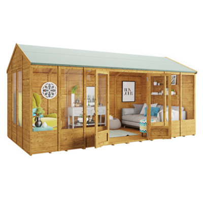 BillyOh Petra Tongue and Groove Reverse Apex Summerhouse - 16x8 - 7