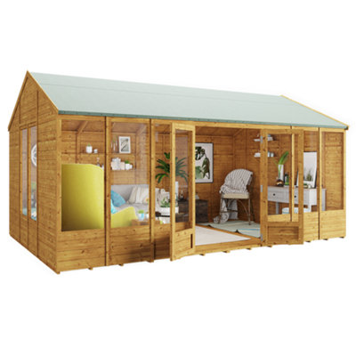 BillyOh Petra Tongue and Groove Reverse Apex Summerhouse - Pressure Treated - 16x10 - 5