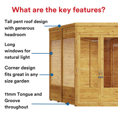 BillyOh Picton Corner Summerhouse - 9x9 - 3