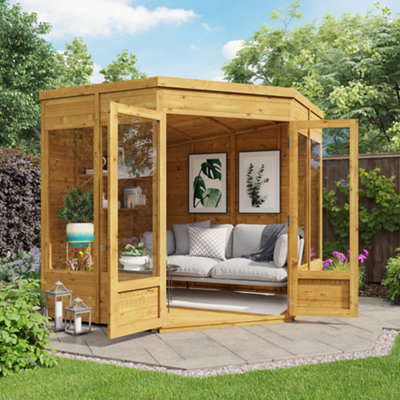 BillyOh Picton Corner Summerhouse - Pressure Treated - 7x7