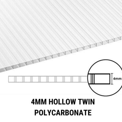 BillyOh Polycarbonate Lean-To Greenhouse - 4x6 Green - 6
