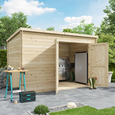 BillyOh Pro Pent Log Cabin Shed - W3.5m x D2.0m (11 x 7ft) - 28mm Thickness