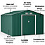 BillyOh Ranger Apex Metal Shed With Foundation Kit - 9x10 Dark Green