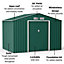 BillyOh Ranger Apex Metal Shed With Foundation Kit - 9x6 Dark Green