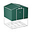 BillyOh Ranger Apex Metal Shed With Foundation Kit - 9x8 Dark Green