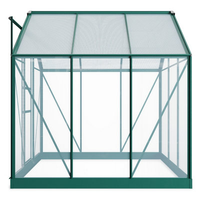BillyOh Rosette Hobby Aluminium Polycarbonate Greenhouse - 6x6 Green - 3