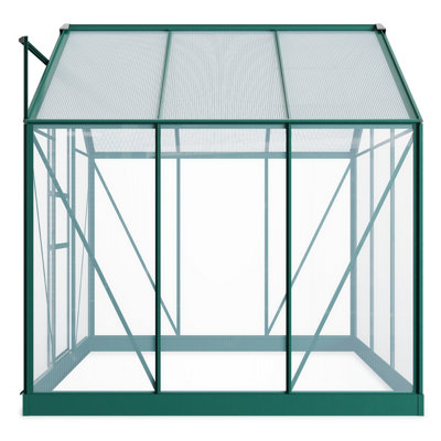 BillyOh Rosette Hobby Aluminium Polycarbonate Greenhouse - 6x6 Green