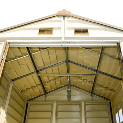 BillyOh StoreAll Apex Plastic Shed with Foundation Kit - 8x6ft