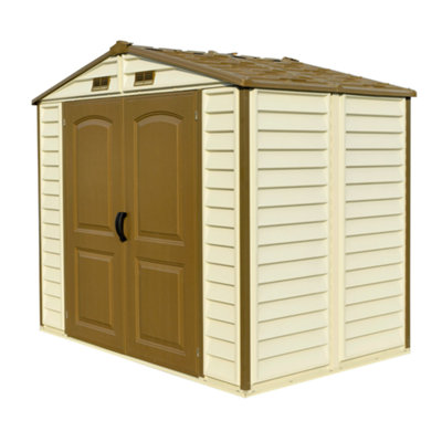 BillyOh StoreAll Apex Plastic Shed with Foundation Kit - 8x6ft