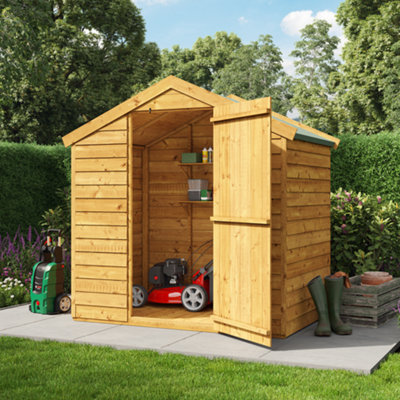 Buy BillyOh Super Saver Overlap Apex Shed - 4x6 | DIY at B&Q