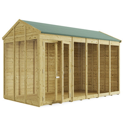 BillyOh Switch Apex Tongue and Groove Summerhouse - 12x6 - 11mm Thickness - 3
