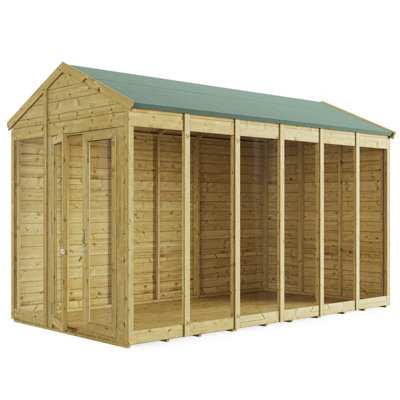 BillyOh Switch Apex Tongue and Groove Summerhouse - 12x6 - 11mm Thickness - 4