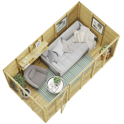 BillyOh Switch Apex Tongue and Groove Summerhouse - 12x6 - 11mm Thickness - 5