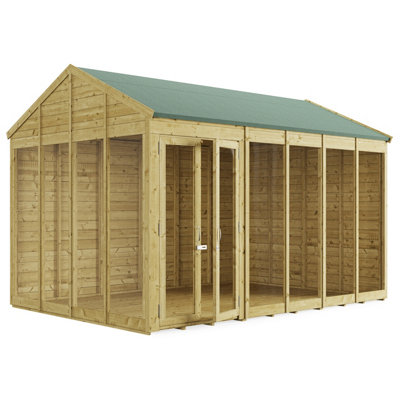 BillyOh Switch Apex Tongue and Groove Summerhouse - 12x8 - 11mm Thickness - 3