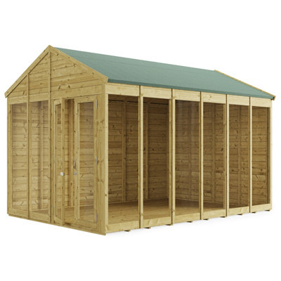 BillyOh Switch Apex Tongue and Groove Summerhouse - 12x8 - 11mm Thickness - 4