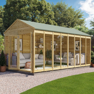 BillyOh Switch Apex Tongue and Groove Summerhouse - 16x8 - 11mm Thickness